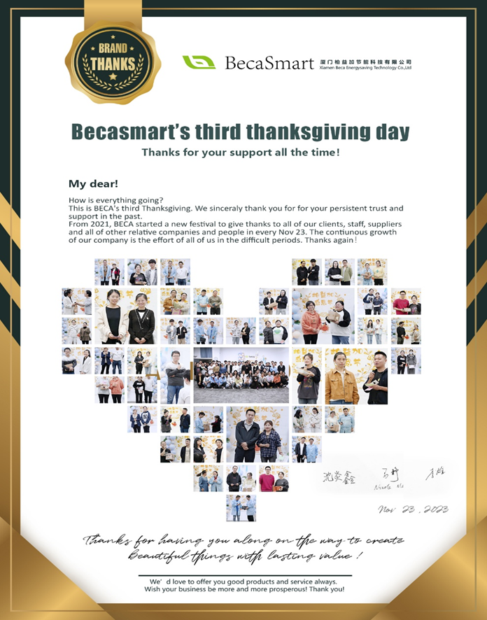 Becasmart's third thanksgiving day